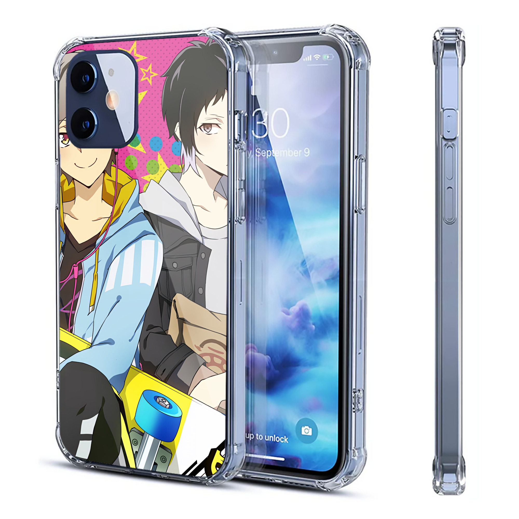 （画像用） 文豪ストレイドッグス Bungo Stray Dogs 【iPhone 12シリーズ対応】透明スマホケース（クリアソフトケース）